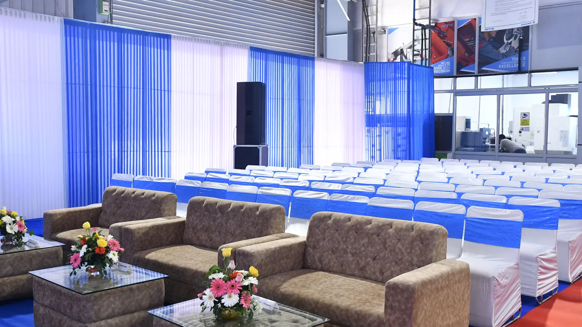 Corporate event planning setup by Shivam Tent House in Delhi