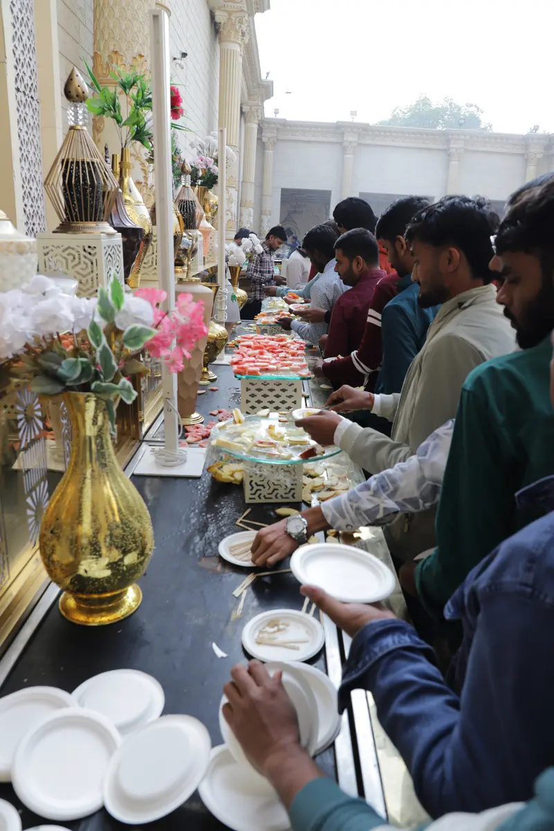 Buffet catering setup by Shivam Tent House